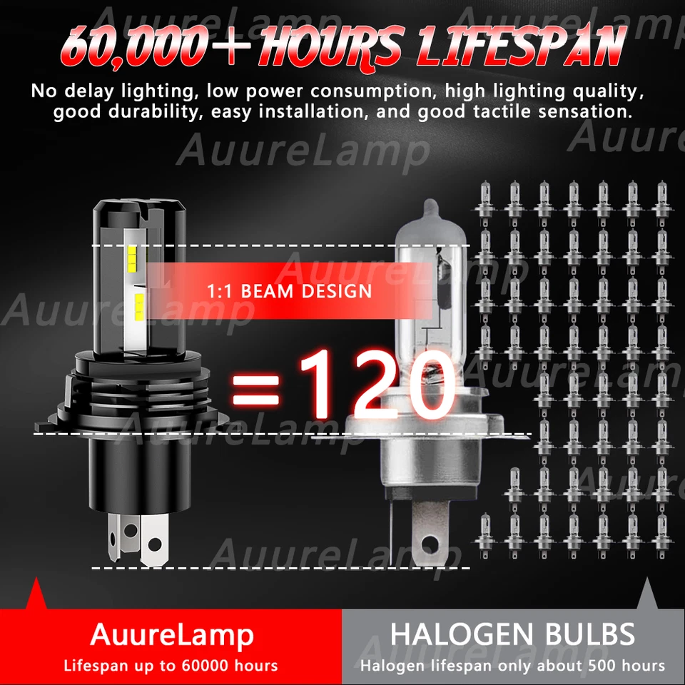 For Scion XB 2004 2005 2006 4X H4+9145 LED Headlight Hi/Lo + Fog Light Bulbs Kit Foto 3 de 4