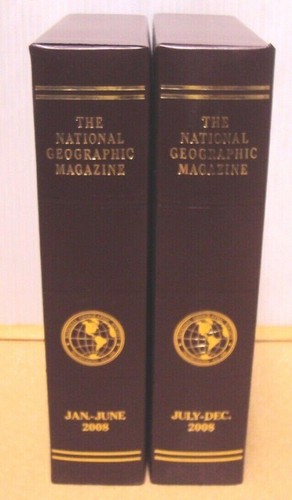 Lot 2 (1 yr) National Geographic Magazine EMPTY Slip Cover/Case/Holder 2008 - 第 1/5 張圖片