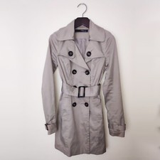 Jane Norman Beige Trench Coat Uk10