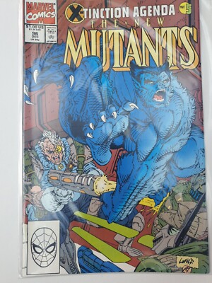 The New Mutants #96 Rare X-Men/X-Force Trainee's Vfn/NM Dec 1990 Marvel Comics 