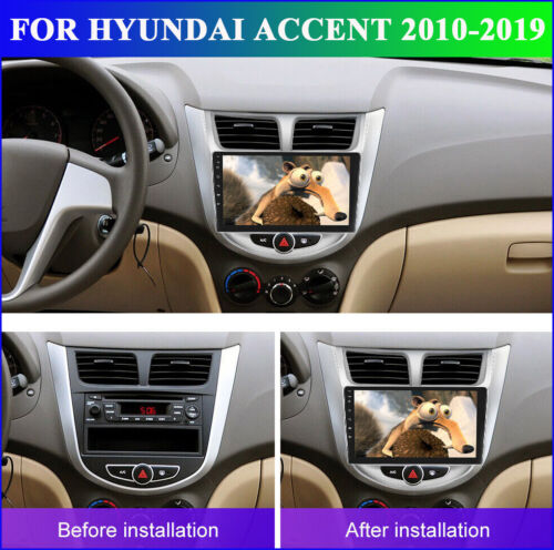 ANDROID 13 FOR HYUNDAI ACCENT 2010-2019 CARPLAY CAR STEREO RADIO GPS HEAD UNIT - Picture 1 of 24