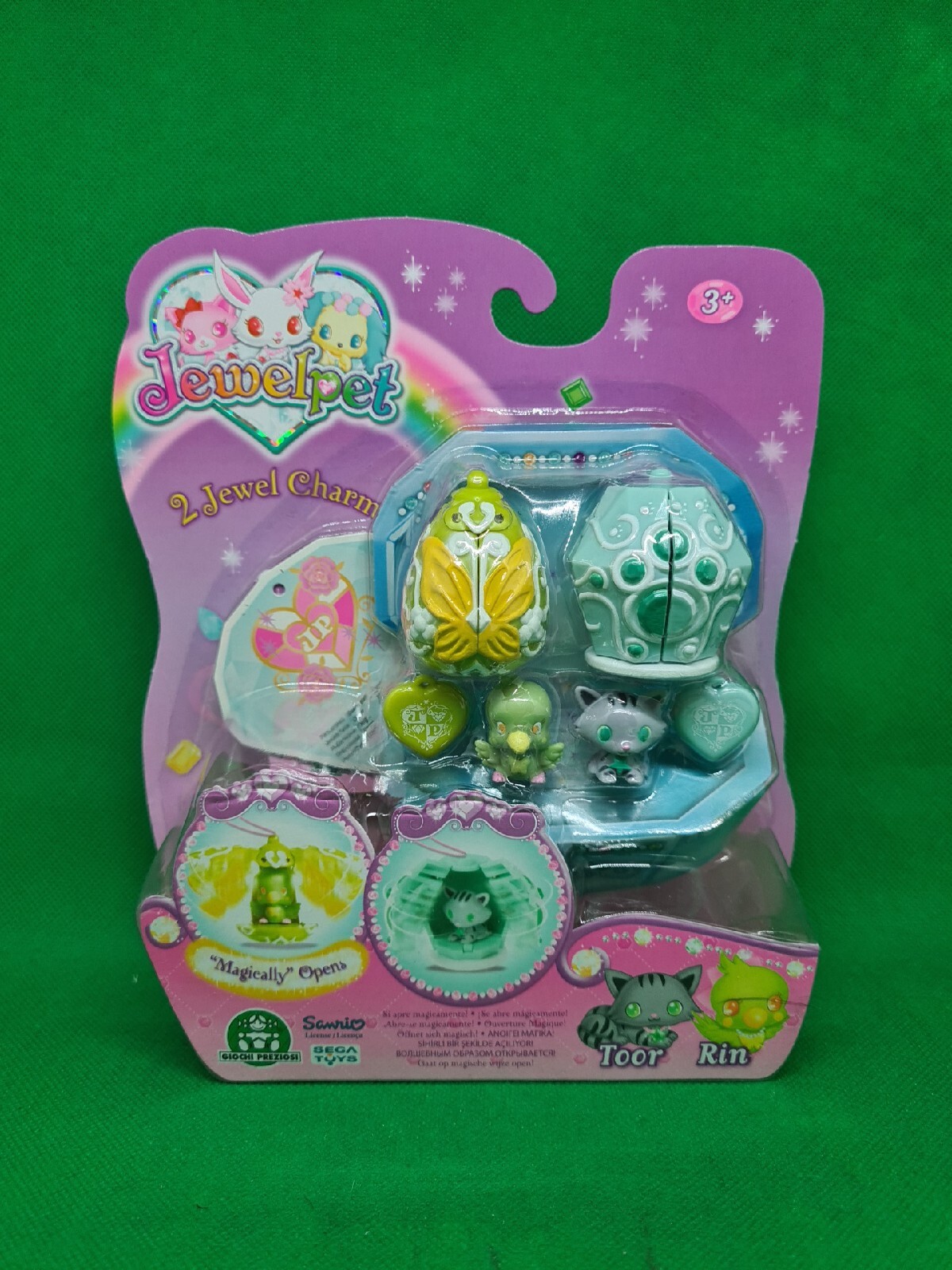 SANRIO-SEGA TOYS - WERTVOLLE SPIELE - JEWEL PET - 2X JEWEL CHARMS - TOOR RIN