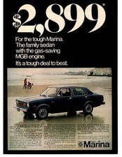 1976 Austin Marina 2899 Mgb Engine British Leyland Motors Vintage Print Ad 1976 Austin Marina 2899 Mgb Engine British Leyland Motors Vintage Print Ad