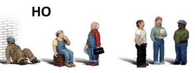 HO Scale - Factory Workers, Woodland Scenics, WOO-A1867 | eBay