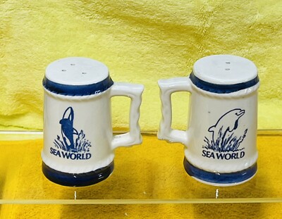 Sea World 1974 Salt & Pepper Shakers - Antique - Shamu - Made In Japan |  eBay