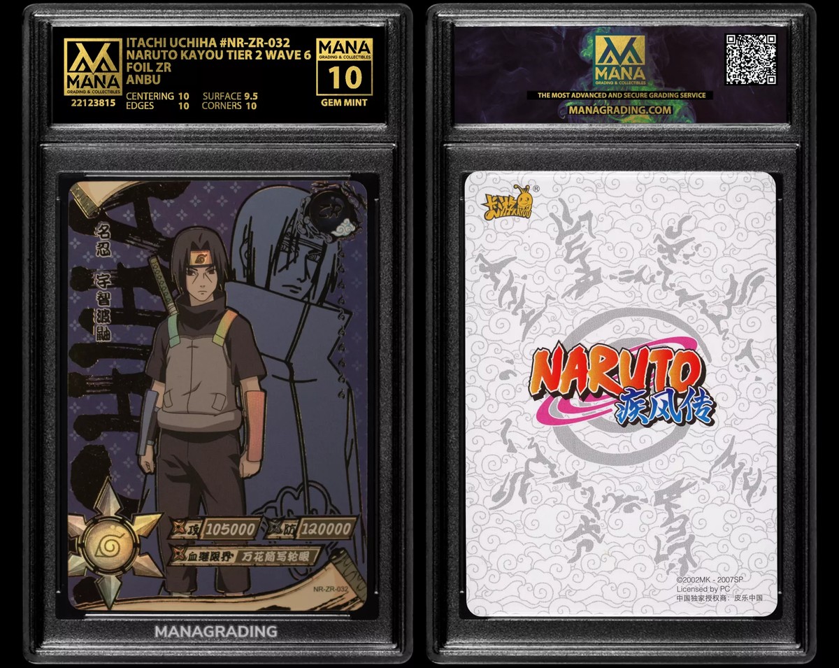 NARUTO KAYOU ITACHI UCHIHA #NR-ZR-032 FOIL ZR MANA 10 GEM