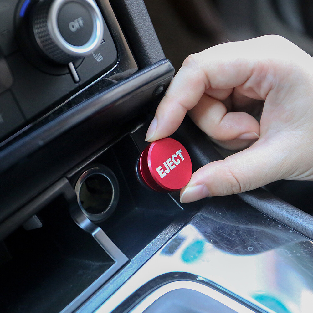 eject button car cigarette lighter 12V Red EJECT Button Car Cigarette Lighter Plug Cover Trim Accessories  Universal