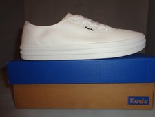 Women's Keds Breezie Canvas Lace-up White Sneaker New NIB Sizes WF65859
