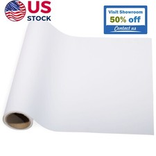 24" x 98  White 75 Micron PU HTV Eco-Solvent Printable Vinyl For Dark T-shirt