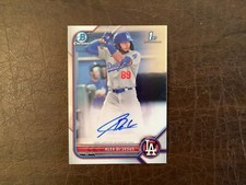 2022 Topps Bowman Chrome Alex De Jesus 1st Auto Dodgers