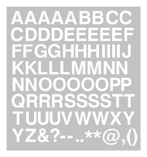 White 4 Inch Self Adhesive Vinyl Letters Plastic Sticky Lettering sign ...