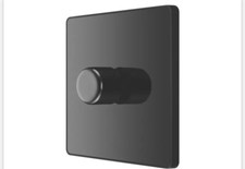 BRITISH GENERAL EVOLVE 1-GANG 2-WAY LED TRAILING EDGE SINGLE PUSH DIMMER SWITCH 