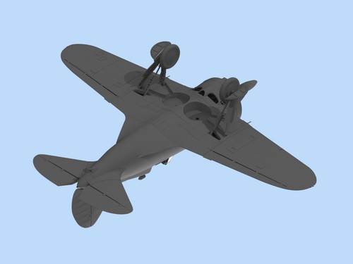 Kit de avión modelo plástico ICM 32001 escala 1:32 Segunda Guerra Mundial caza soviético I-16 tipo 24 - Imagen 9 de 11