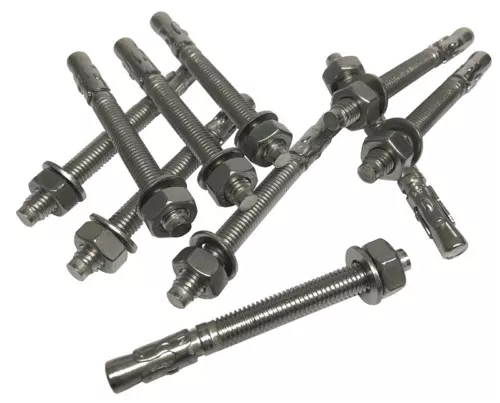10 Stück EDELSTAHL V4A Bolzenanker M10x100mm Schwerlast Dübel Schwerlastanker