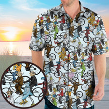 The Muppet Movie Hawaiian Button Down Shirt Unisex Adults S-5XL
