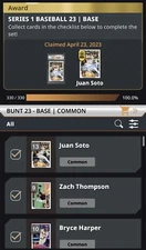 [DIGITAL] Topps Bunt 23 - Series 1 Base Common Finish Your Set ANY 25!