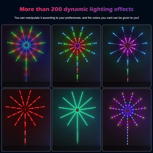 Smart Firework Led Strip Light USB RGB Remote App Control Music Sound Sync Light - Picture 7 of 14