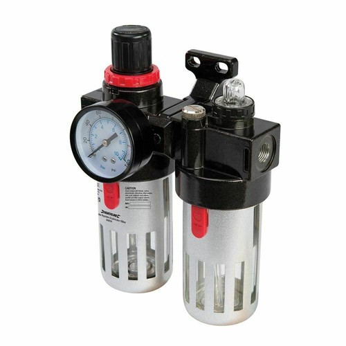 Air Line Filter Regulator Lubricator Tool 0.5-8.5 Bar 150ml Capacity - Picture 4 of 4