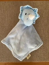 BLUE RHINO DINO SECURITY BLANKET LOVEY BABYCO 14" BLANKIE VGUC