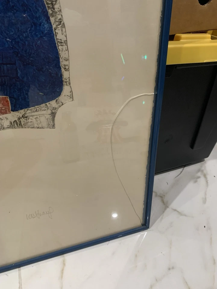 De colección KYU-BAIK HWANG Coreano INTAGLIO Mezzotint FIRMADO Limitado RESUMEN Arte MCM Foto 4 de 4