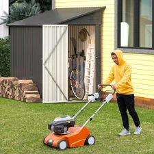 4x8 foot storage shed outdoor metal sloping storage shed lockable storage cabi