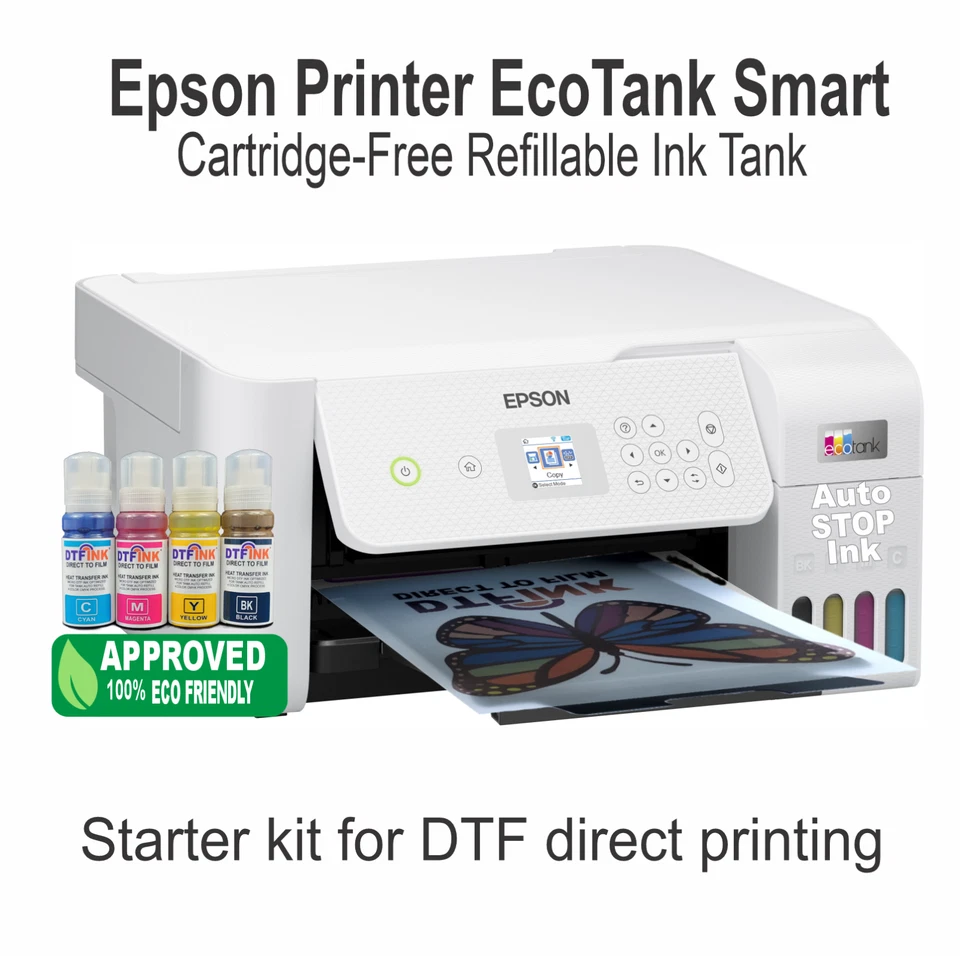 Kit Completo Impresión DTF Impresora Epson y Prensa de Calor 15x15 Paquete A+ Foto 2 de 4
