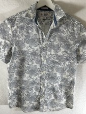 penguin hawaiian shirt Medium SlimWhite Black Floral Casual Daily Free Shipping