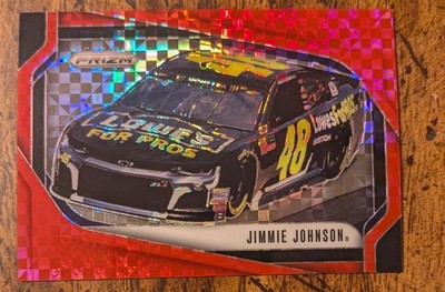 2025 Panini Prizm NASCAR Jimmie Johnson Rides Red Power /175