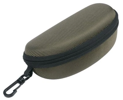 BENSON OPTICS XL Hartschale Brillenetui für Überbrille Sonnenbrille große Brille mit Karabiner