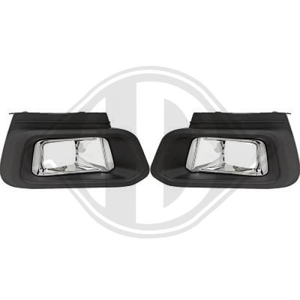 Diederichs Blende StoßFäNger Vorne Rechts Chrom/Schwarz FüR Peugeot 308 SW-image