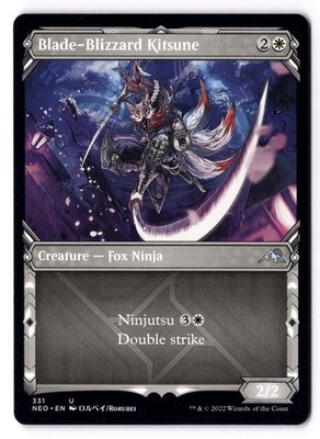 Blade-Blizzard Kitsune NM* Kamigawa Neon Dynasty ENGLISH 331 mtg -UnltdCards