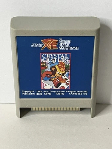 Crystal Castles Atari 400/800/XL/XE XEGS Authentic Cartridge Only Cleaned Tested