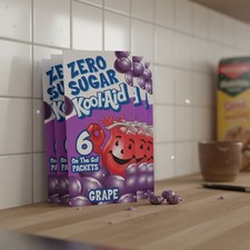 Kool-Aid Zero Sugar Grape Artificially Flavored On-the-Go Powdered Soft Drink...