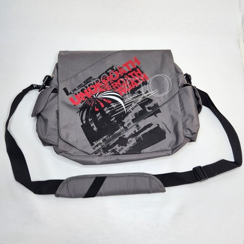 Underoath 2006 Messenger Laptop Bag Bioworld Balloon Rock Band Gray Red Y2K
