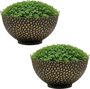 Cathay Bowl Large Outdoor Plant Pot Garden Planter Flower Pot with Drainage Hole