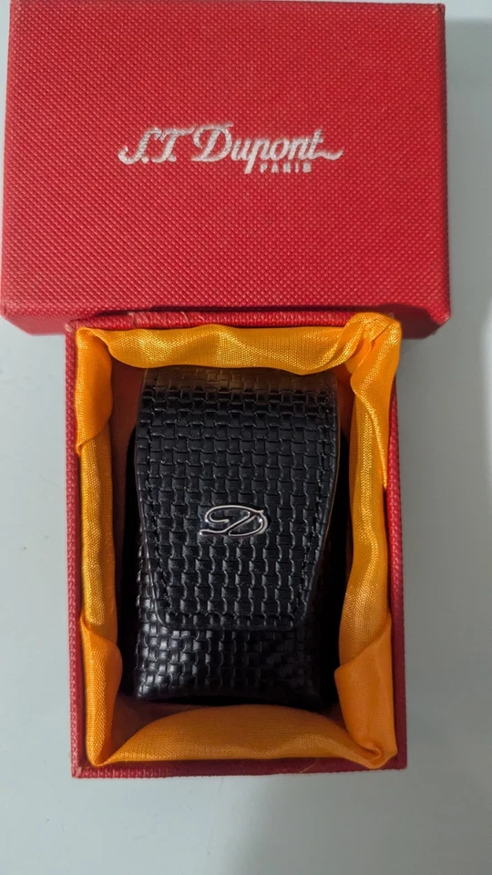 S.T. Dupont Linie 2 Silber + Etui (Leder, Magnetisch), Made In France - Bild 2 von 4