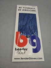 BG Bender Gloves Men's USA Navy Royal Blue MESH GOLF GLOVE X LARGE XL Left Hand