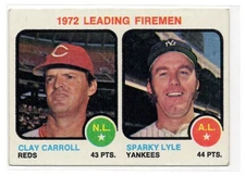 1973 Topps Clay Carroll Sparky Lyle #68
