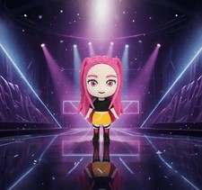 Mira Inspired 3D Printed Figure–Crochet Texture–Anime Fan Art– 6" or 8"