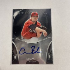 Aaron Blair 2013 Bowman Sterling Prospect Auto On Card Diamondbacks #BSAP-ABL