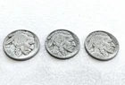 Lot of 3 - 1924, 1929, 1935 Indian Head Buffalo Nickel Dates 5 Cent Coin
