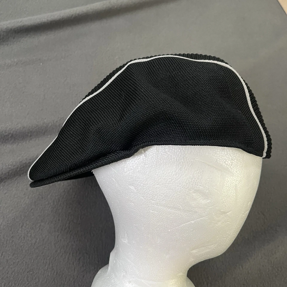 De Colección Kangol Inglaterra Malla Fresca Hiedra Gorra Plana Sombrero Adulto Grande Negro Rayas Cabbie Foto 4 de 4