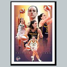 #0639 P-8X10 Caitlin Clark Montage Glossy Photo Fast-Secure First Class Shipping