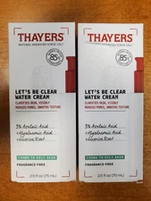 2 Pack: Thayers Water Face Cream Combo to Oily Skin 2.5 oz. Frag. Free (1768) D2