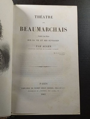 Theater von Beaumarchais | Von Auger | Guter Zustand