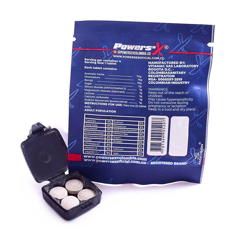 PowersX Harder Erection Supplement 12 Pills Rock Solid Wood for Men