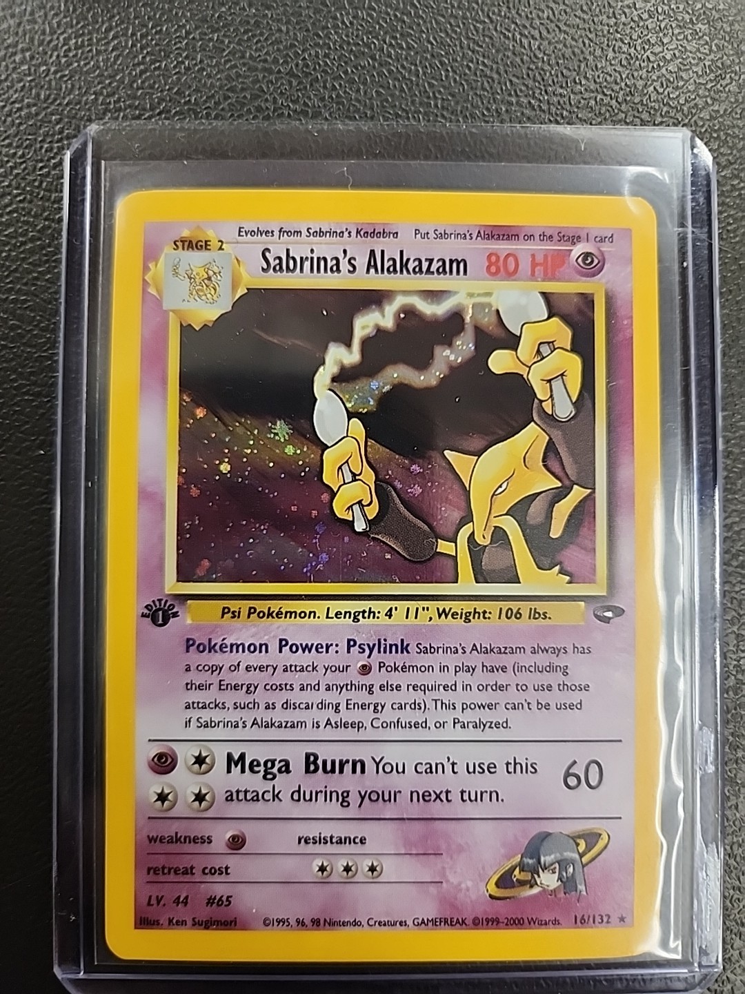 Sabrina's Alakazam 2000 Gym Challenge #016/132 1st Edition Holo