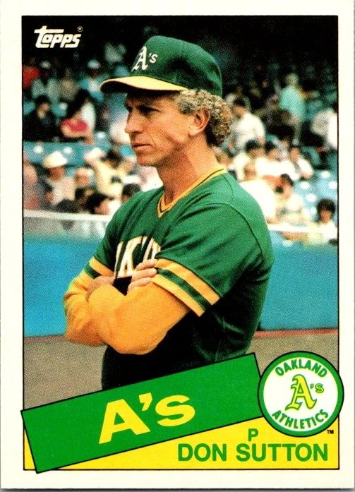 1985 Topps Traded Don Sutton 116T Oakland Athletics