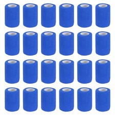 Self Adhesive Bandage Wrap 177" x 3", 24 Pcs Wrap Tape, Blue