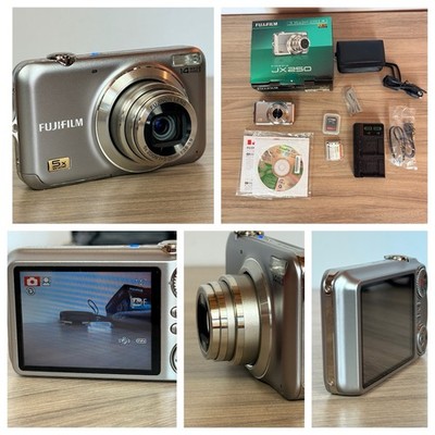 美品【動作品】FUJIFILM 富士フイルム FINEPIX J250 シルバー FujiFilm FinePix JX250 SILVER 14 MP Digital Camera Box SD Card New